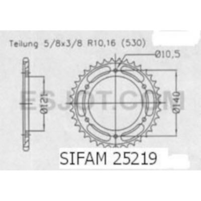 Rozeta pro Cagiva 25219CZ40
